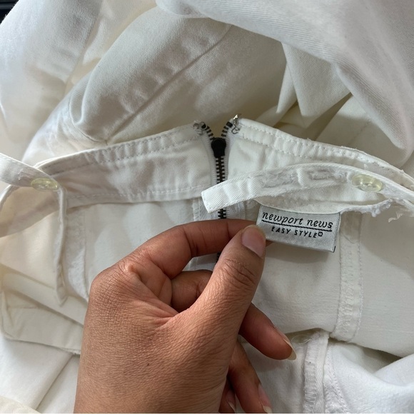 Vintage White Maxi Dress Adjustable Straps Cotton Minimalist Euro Vacay Sundress - Picture 4 of 10